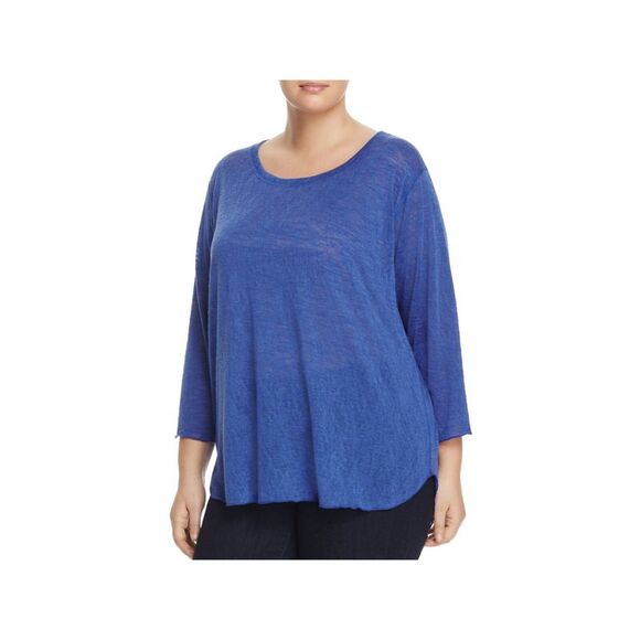 NALLY & MILLIE Womens 3/4 Sleeve Round Neck Top - Picture 1 of 2